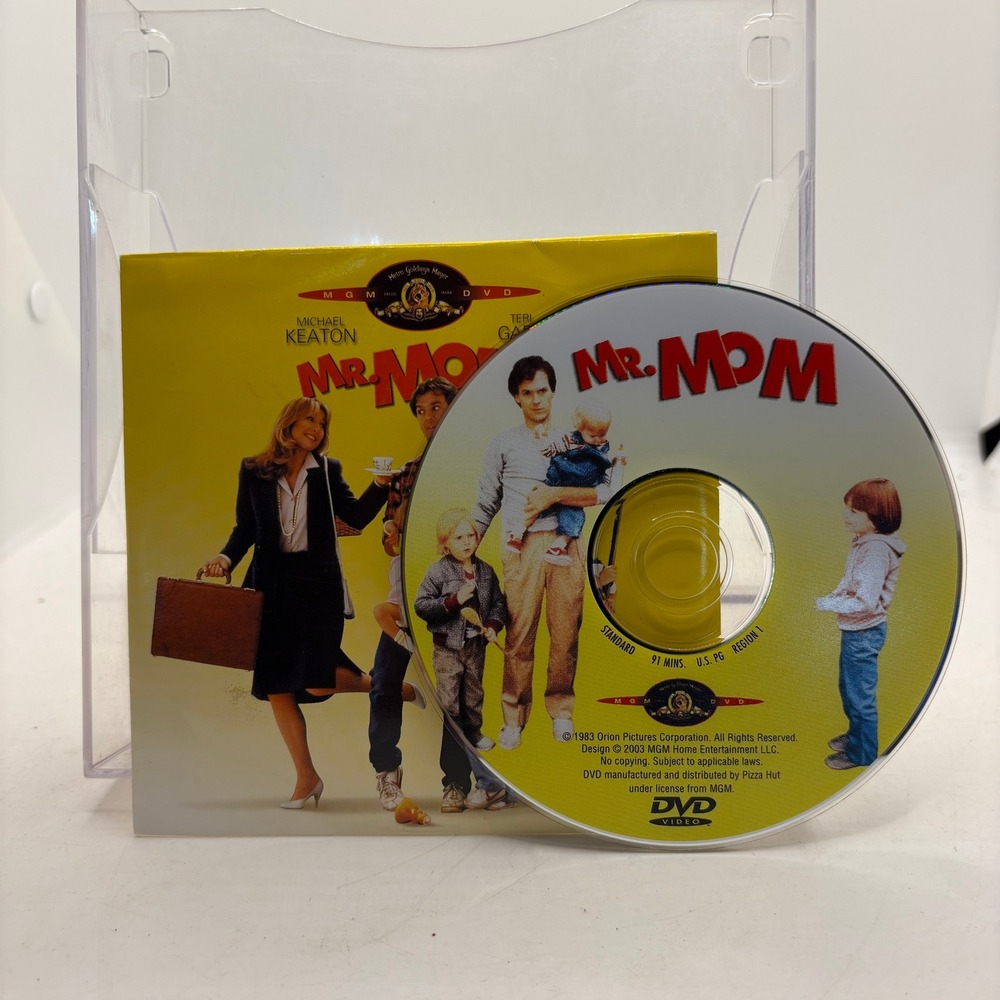 Mr Mom DVD 1983 Movie Michael Keaton Teri Garr Pizza Hut Promo MGM Region 1